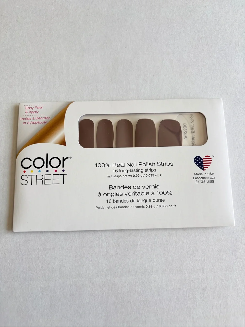 *Retired* Color Street: Upper East Side | Neutral Brown Solid Classic Crème